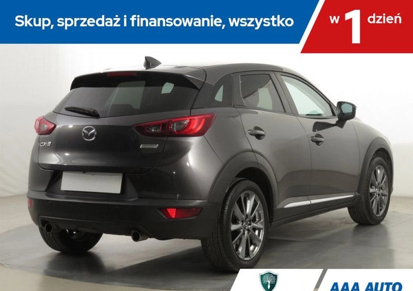 Mazda CX-3 cena 68000 przebieg: 114468, rok produkcji 2017 z Krzanowice małe 232